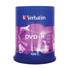 Płyty DVD+R 4.7GB VERBATIM 100szt. cake