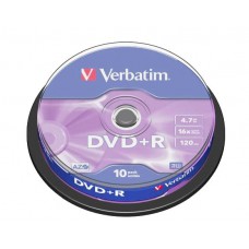 Płyty DVD+R 4.7GB VERBATIM 10szt. cake