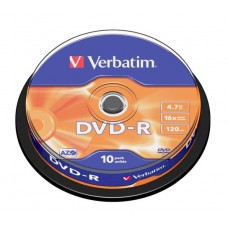 Płyty DVD-R 4.7GB VERBATIM 10szt. cake