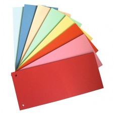 Przekładki kartonowe 1/3 A4 IDEST 100szt. mix kolorów