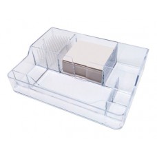 Przybornik biurkowy z jeżem IDEST transparentny