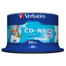 Płyty do nadruku CD-R 700MB VERBATIM 50szt. cake