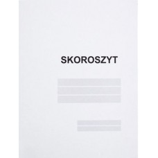 Skoroszyt kartonowy zwykły IDEST biały