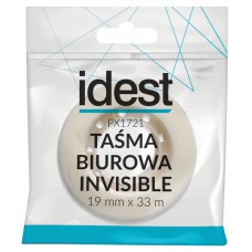 Taśma klejąca biurowa 19x33 IDEST Invisible 1szt.