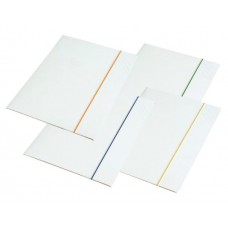 Teczka biała z kolorową gumką IDEST gumka czerwona